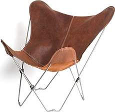 metal leather chair