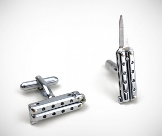 The Sharpest Rides >> Butterfly Knife Cufflink | GearCulture The Sharpest Rides >> Butterfly Knife Cufflink | GearCulture