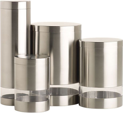 Stainless/Acrylic Canisters