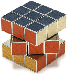 Zontik Games Chrome & Leather Rubik’s Cube
