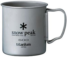 Snow Peak 600 Titanium Mugs