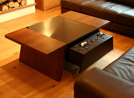 Surface Tension Contemporary Arcade Coffee Tables