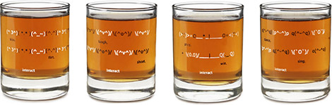 Emoticons Shot Glasses