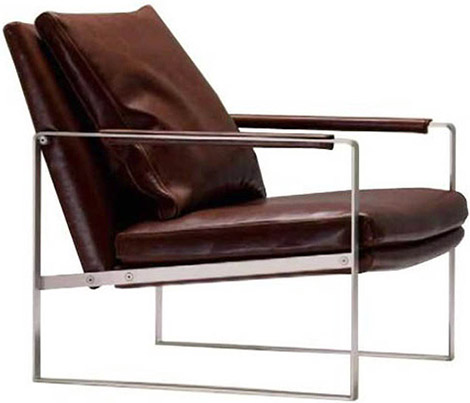 Leman Stainless Steel Lounge Chair