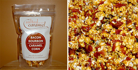 Salted Caramel Bacon Bourbon Caramel Corn