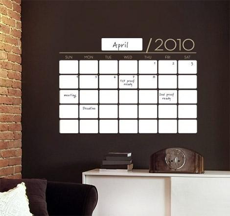 Unique Dry Erase Calendar