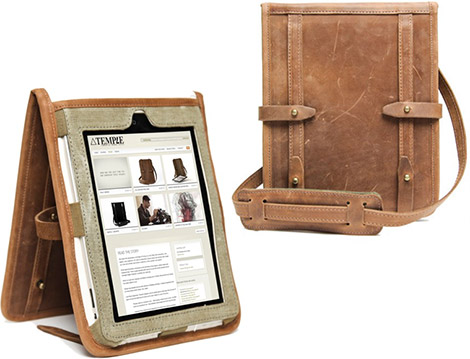 Temple Leather iPad Case