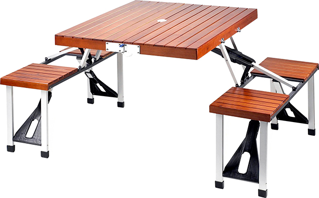 Tailgate Folding Wooden Picnic Table
