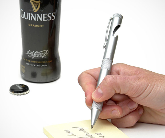 Business and Pleasure Bottle Opener Pen