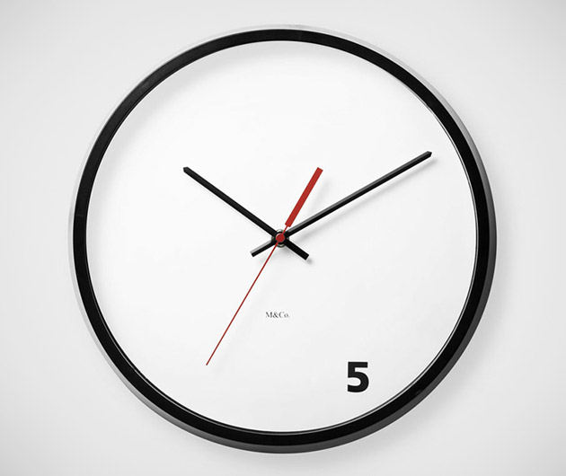 Five O’Clock Wall Clock
