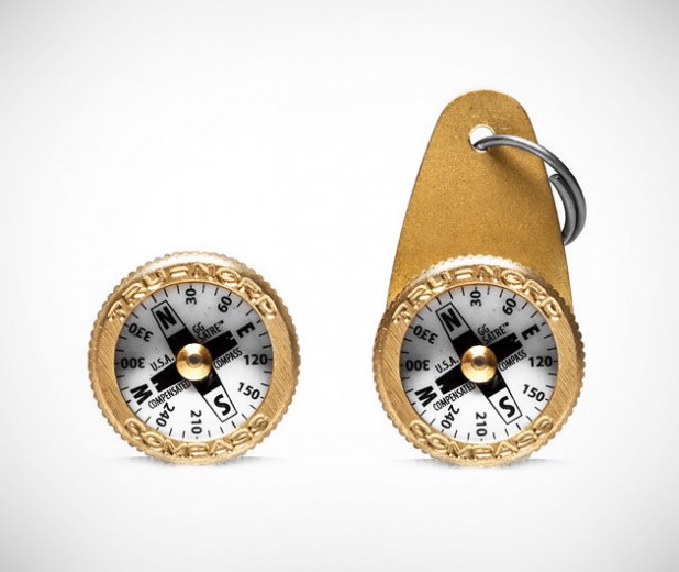 Everyday Carry Brass Compass