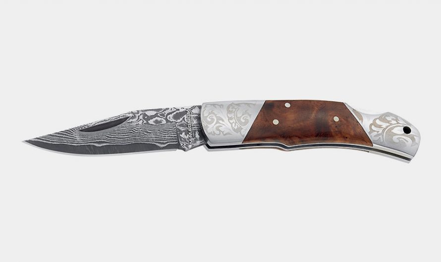 Magnum Damascus Duke Folding Knife