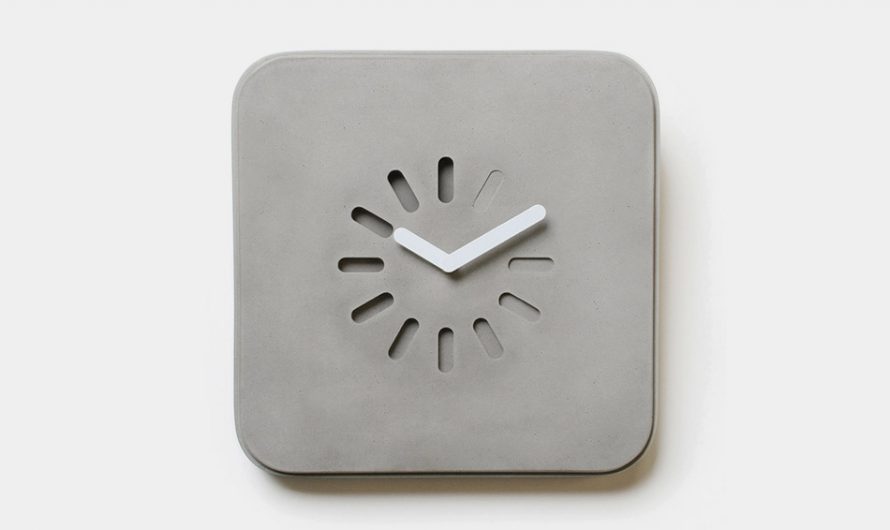 Gessato Life in Progress Concrete Clock