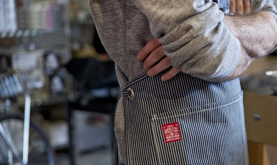 Hand-Eye Hickory Stripe Apron