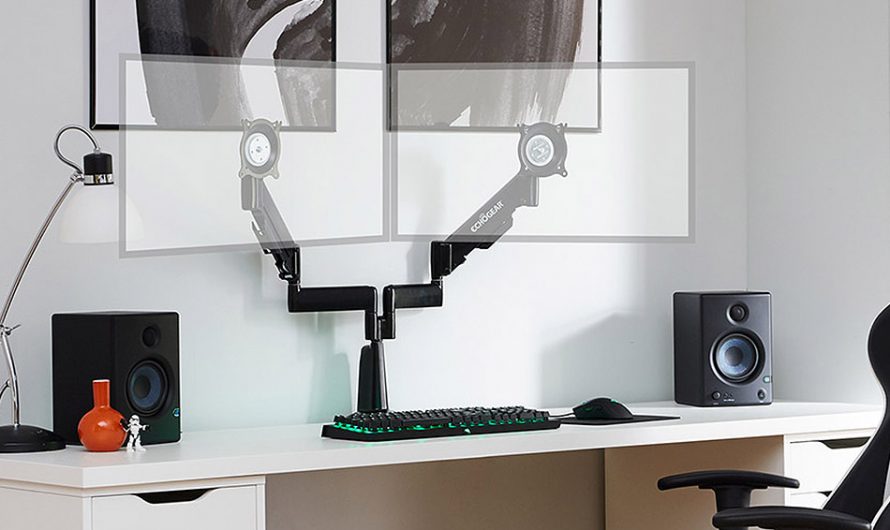 EchoGear Dual Monitor Desk Mount