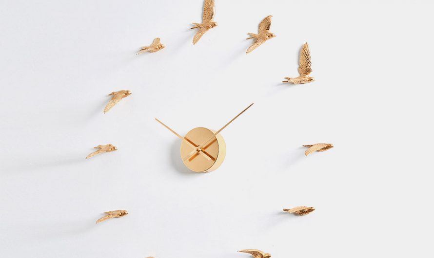 HAOSHI Gilded Swallow X Clock