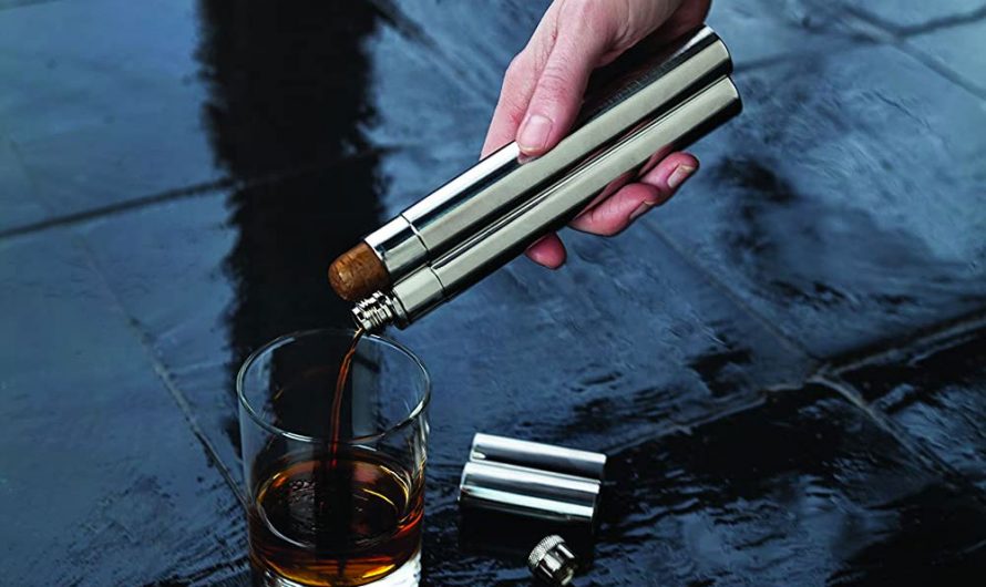 Viski Cigar Holder & Flask